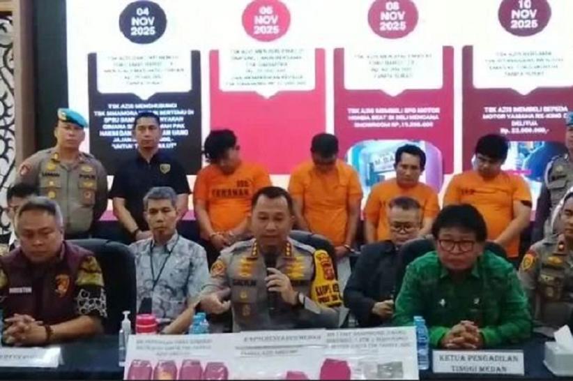 Identitas 4 Tersangka Pembakar Rumah Hakim PN Medan, Lengkap Beserta Perannya
