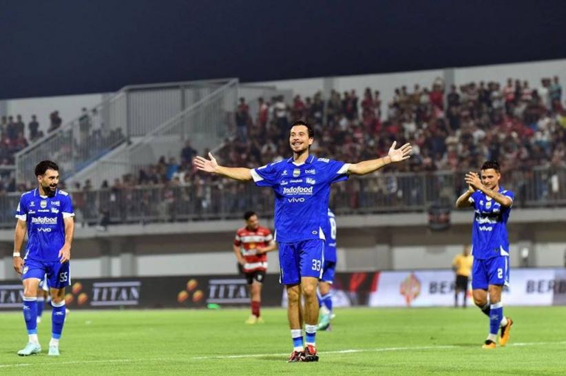Hasil Super League: Persib Bandung Pesta Gol 3-0 ke Gawang Persik Kediri