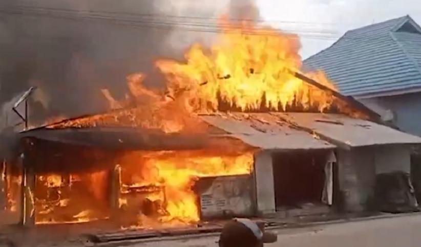 15 Rumah di Pelalawan Riau Terbakar, Diduga Korsleting Listrik dari Kedai Kopi