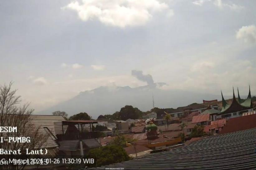 Gunung Marapi Meletus, Muntahkan Kolom Abu Vulkanis Setinggi 600 Meter