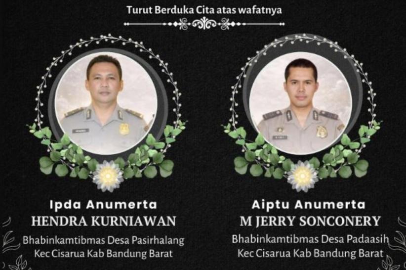 Identitas 2 Polisi Gugur saat Tolong Korban Longsor Cisarua, Aiptu Hendra dan Aipda M Jerry