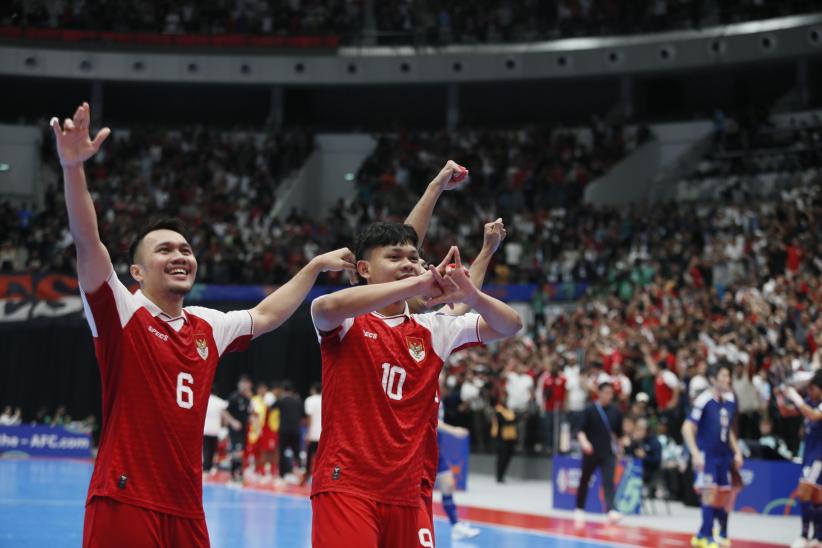 Selebrasi Timnas Futsal Indonesia Lolos Final Piala Asia usai Bungkam Jepang - Bagian 2