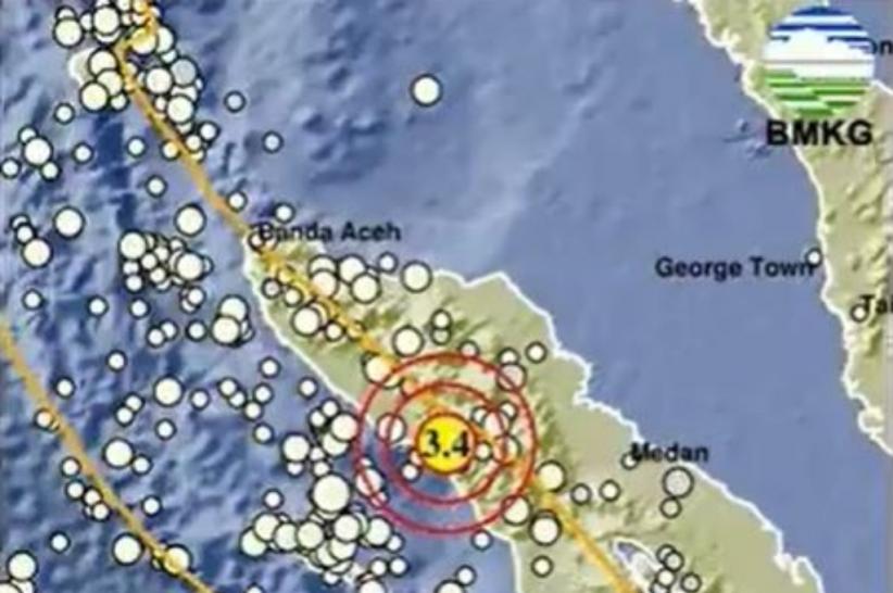 Gempa Hari Ini Magnitudo 3,4 Guncang Blangpidie Aceh Barat Daya