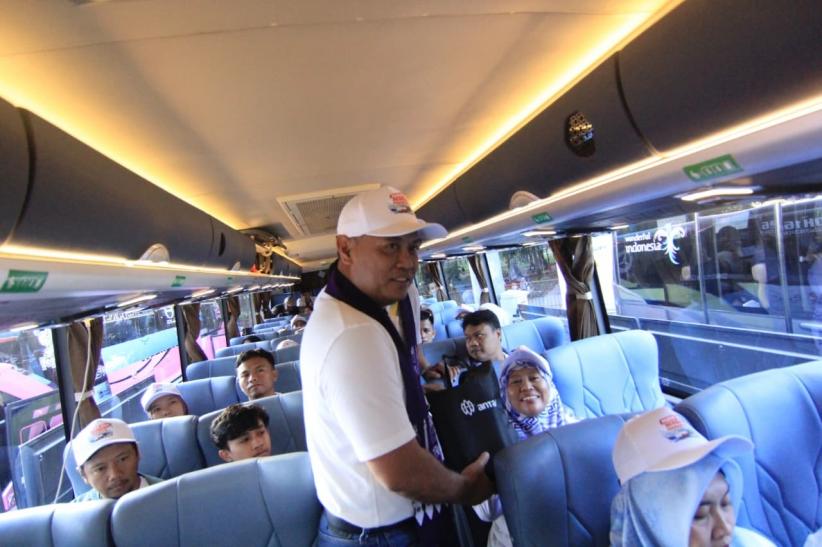 Ratusan Pemudik Pulang Kampung pada Program Mudik Nyaman Bersama 2026 - Bagian 2