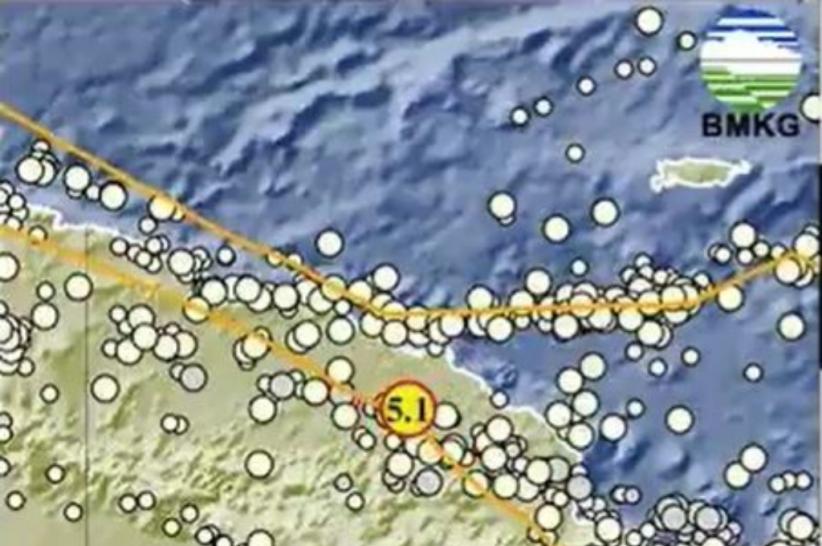 Gempa Hari Ini Magnitudo 5,1 Guncang Keerom Papua