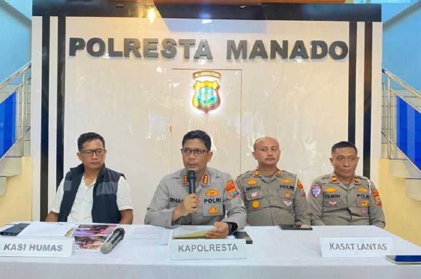 Oknum Polisi Tersangka Tabrak Lari di Manado Dipatsus, Terancam 6 Tahun Penjara