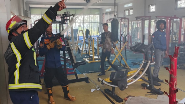 Kebakaran Ruko Tempat Gym di Indramayu, 6 Motor Hangus Dilalap Api