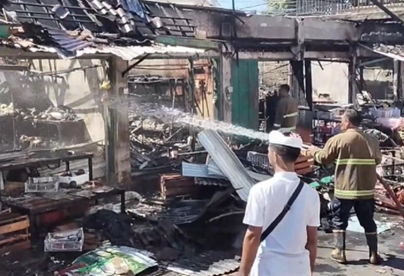 7 Kios di Pasar Tulikup Gianyar Terbakar, Kerugian Hampir Rp1 Miliar