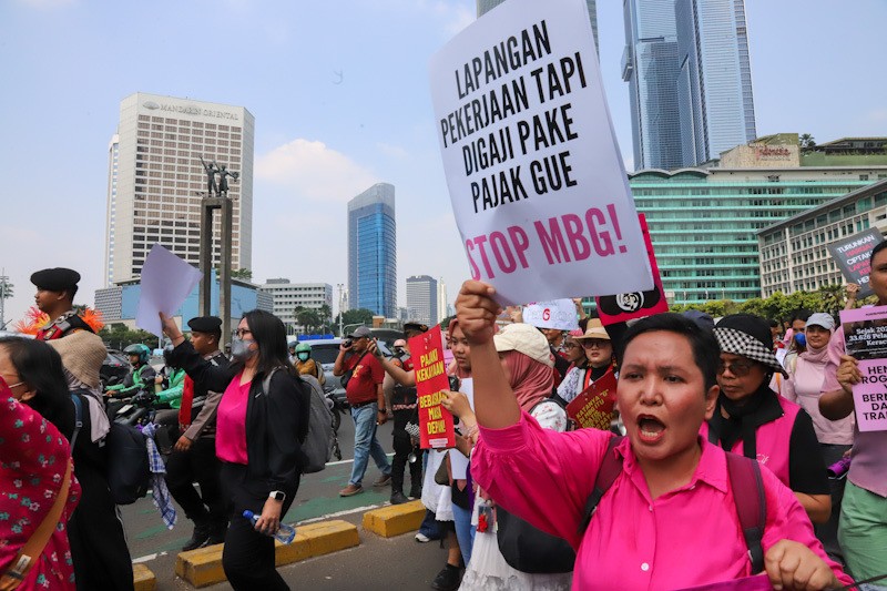 Aksi Aliansi Perempuan Indonesia Menuntut Pemerintah Stop MBG - Bagian 2