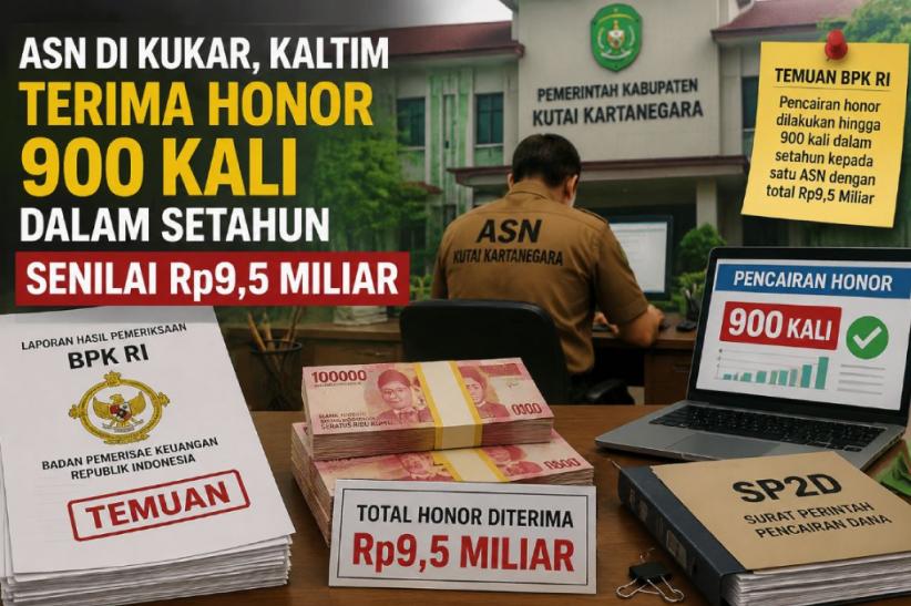 Wow! Bupati Kukar Ungkap Ada ASN Terima Honor 900 Kali dalam Setahun Senilai Rp9,5 Miliar