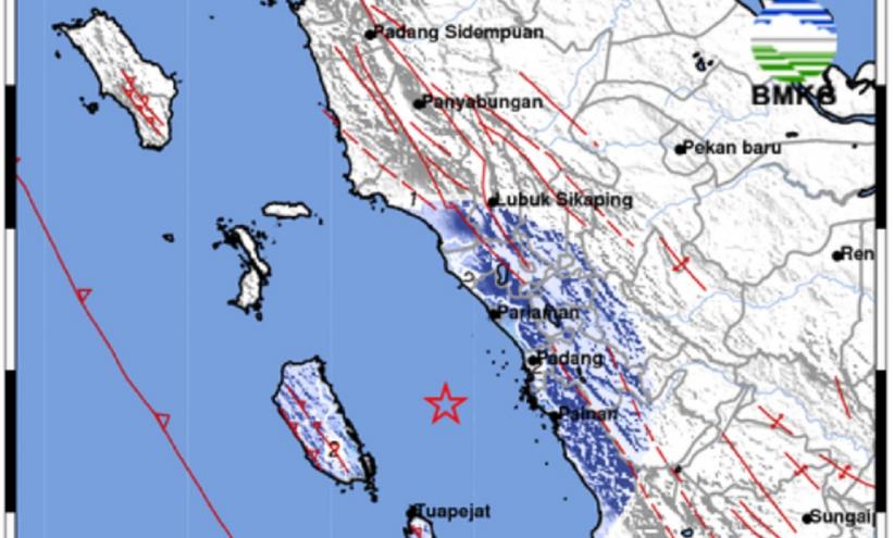 Update Gempa M 4,7 Guncang Padang Sumbar, Getaran Dirasakan Kuat 8 Daerah