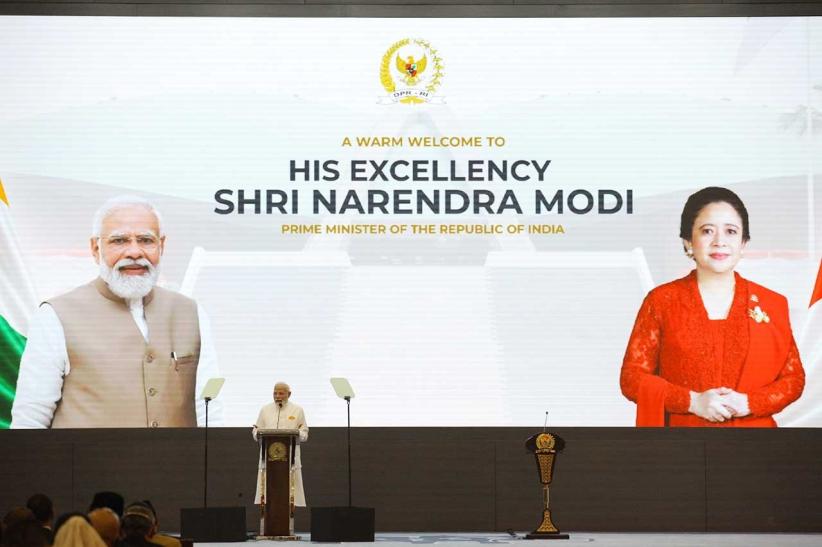 PM India Narendra Modi Sampaikan Pidato Kenegaraan di DPR RI - Bagian 1