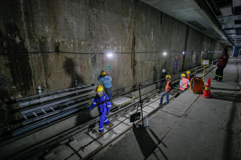 Melihat Progres Pembangunan Stasiun MRT Monas - Bagian 4