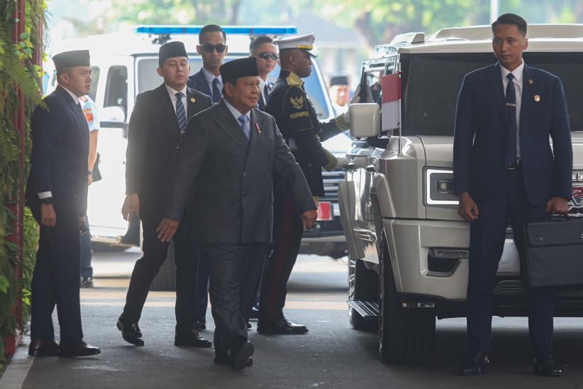 Jelang Pidato Kenegaraan, Presiden Prabowo Tiba di Gedung DPR - Bagian 1