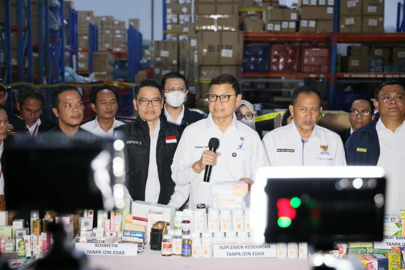 BPOM Amankan 459 Ribu Kosmetik dan Obat Ilegal Senilai Rp25 Miliar di Tangerang - Bagian 1