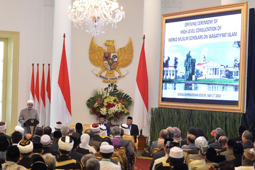 Presiden Jokowi Buka KTT Wasathiyah Islam di Istana Bogor - Bagian 5