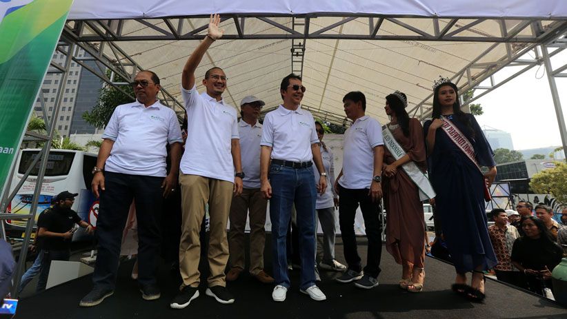 Wagub Sandiaga Uno Lepas Mudik bersama BPJS Ketenagakerjaan - Bagian 5
