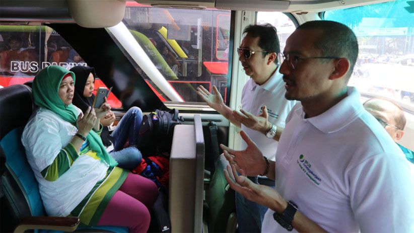Wagub Sandiaga Uno Lepas Mudik bersama BPJS Ketenagakerjaan - Bagian 3
