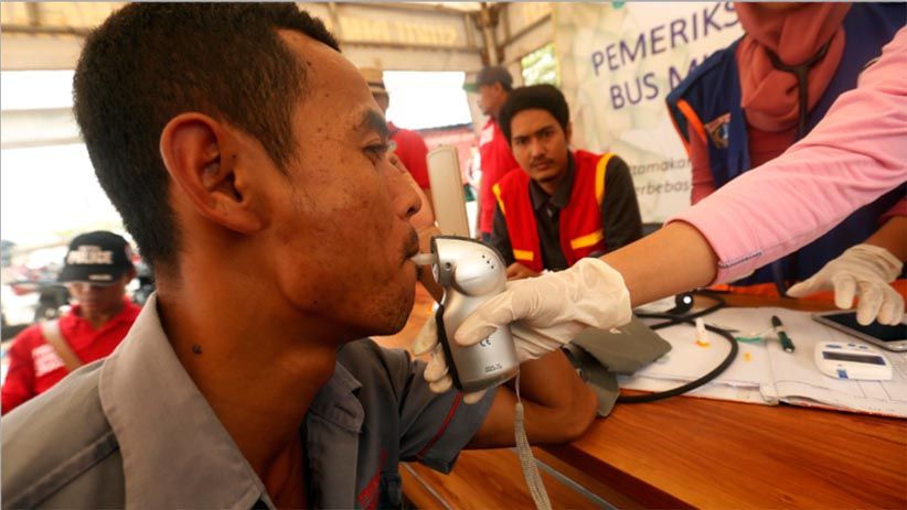 Sopir Bus Terminal Lebak Bulus Jalani Tes Narkoba dan Alkohol - Bagian 5