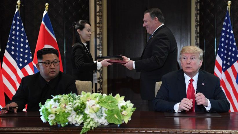 Usai Tandatangani Dokumen, Trump Janji Undang Kim Jong Un ke Gedung Putih - Bagian 3