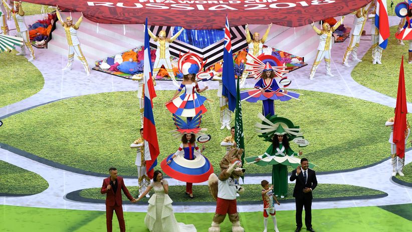 Foto-Foto Kemeriahan Pembukaan Piala Dunia 2018 Rusia - Bagian 1