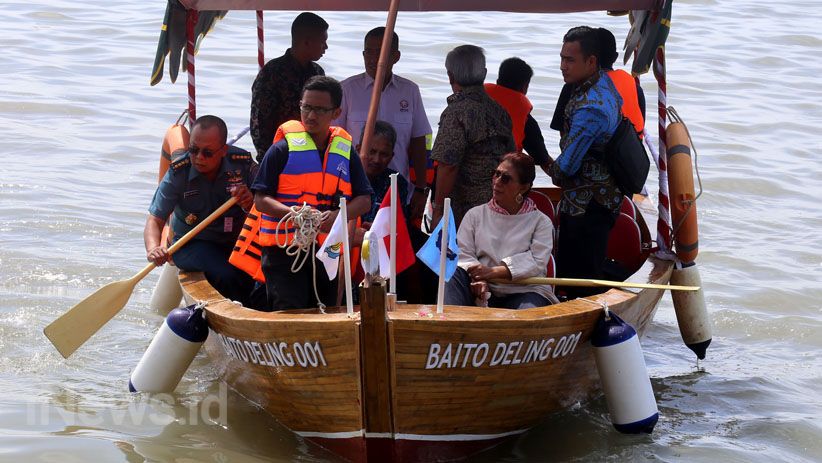 Menteri Susi Naik Kapal Berbahan Bambu Laminasi Karya ITS Surabaya - Bagian 3