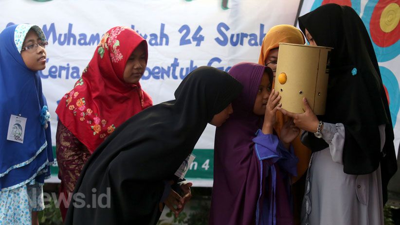 Jelang Gerhana Bulan Total, Siswa SD Muhammadiyah 24 Pelajari Ilmu Astronomi - Bagian 2
