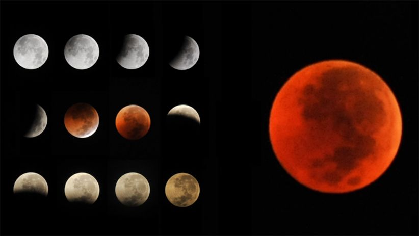 Foto-Foto Gerhana Bulan Total Terlama Abad Ini - Bagian 1