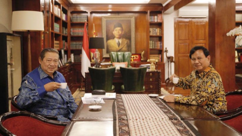 Foto Pertemuan 4 Mata SBY dan Prabowo Bahas Koalisi Pilpres 2019 - Bagian 1