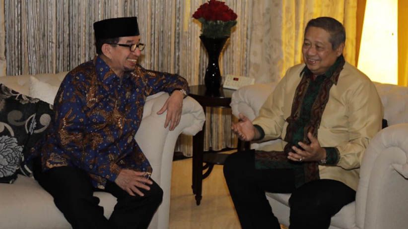 Foto Pertemuan SBY dan Salim Segaf Aljufri Bahas Koalisi Pilpres 2019 - Bagian 1