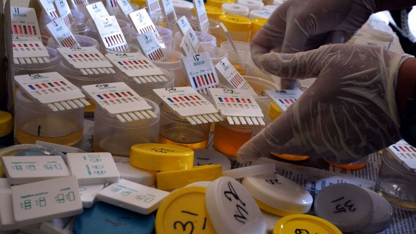 1 Polisi Terlibat Kasus Narkoba, Ratusan Anggota Polres Pelabuhan Tanjung Perak Tes Urine - Bagian 4