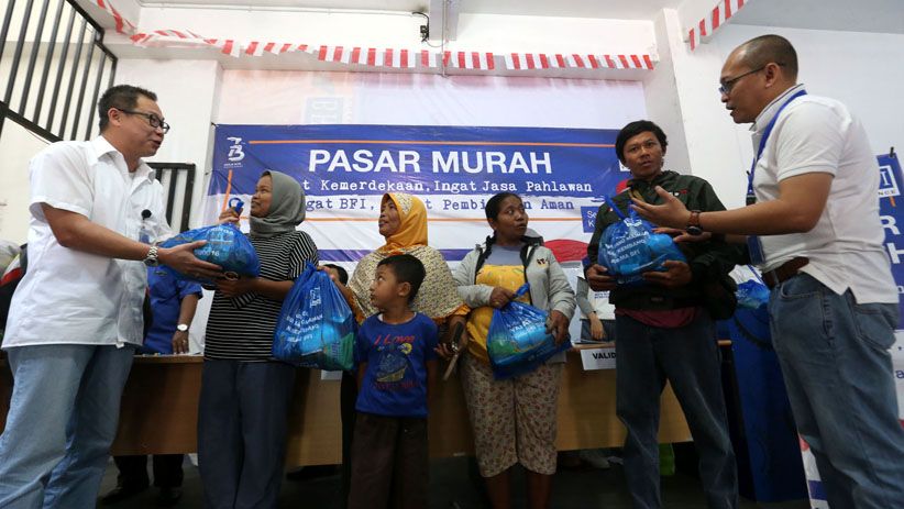 Sambut HUT RI ke-73, BFI Gelar Pasar Sembako Murah di 6 Kota - Bagian 1