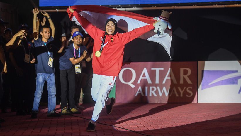 Aksi Spiderwoman Aries Susanti Rahayu Tambah Medali Emas Indonesia - Bagian 6