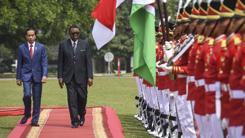 Presiden Jokowi Terima Kunjungan Presiden Namibia di Istana Bogor - Bagian 4