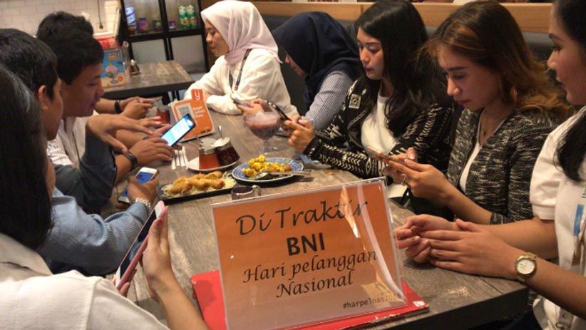 BNI Traktir Anak Milenial di Hari Pelanggan Nasional - Bagian 1