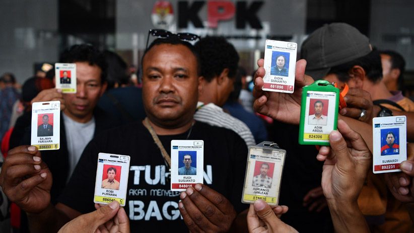Puluhan Korban PHK Freeport Datangi KPK Laporkan Dugaan Gratifikasi - Bagian 3