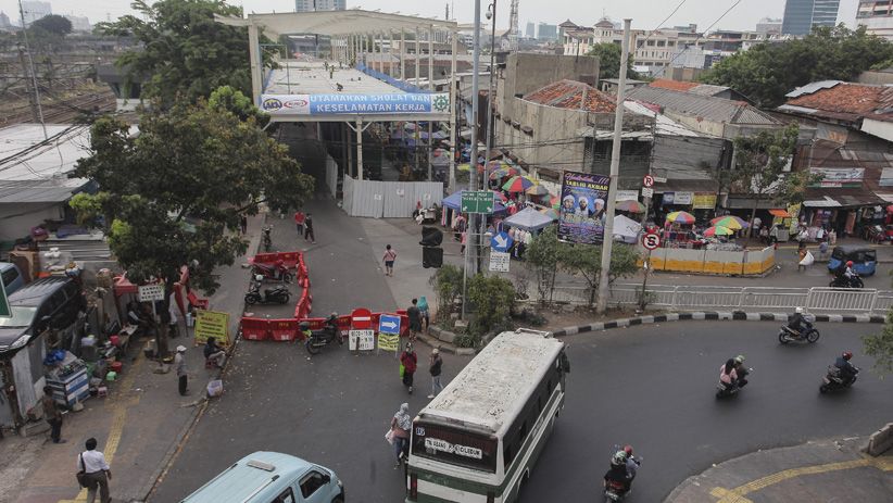 Begini Progres Pembangunan Skybridge Pasar Tanah Abang - Bagian 2