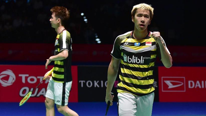 Ekspresi Kemenangan Marcus/Kevin Juara Jepang Open 2018 - Bagian 3