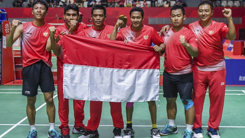 Tim Bulu Tangkis Beregu Putra Sumbang Emas Pertama untuk Indonesia - Bagian 2