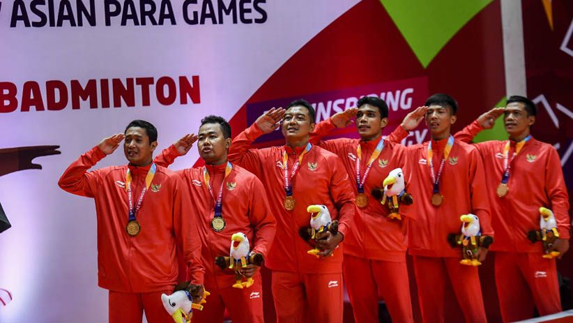 Tim Bulu Tangkis Beregu Putra Sumbang Emas Pertama untuk Indonesia - Bagian 1