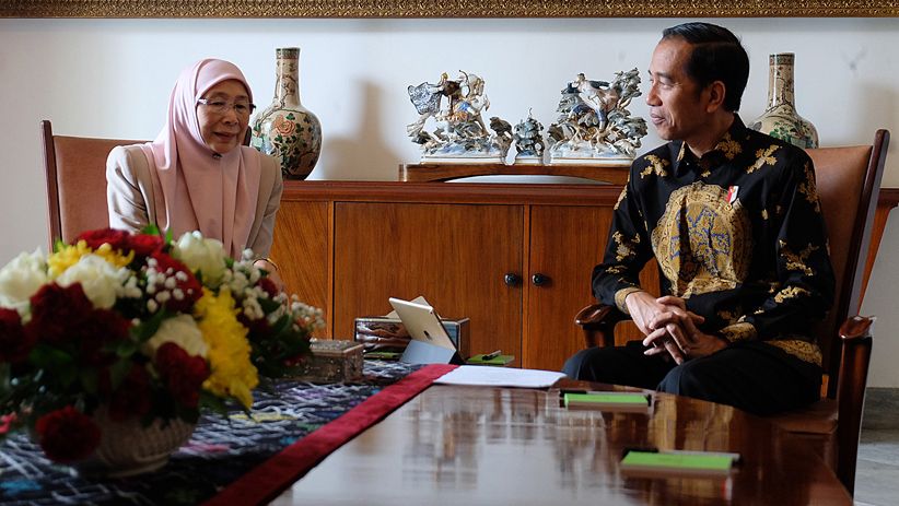 Presiden Jokowi Bertemu Istri Anwar Ibrahim di Istana Bogor - Bagian 1