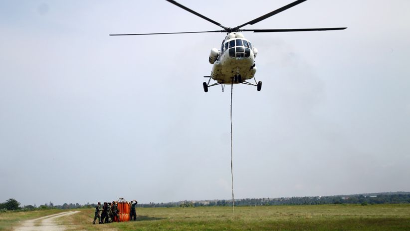 BNPB Gunakan Metode Water Bombing untuk Semprot Cairan Disinfektan - Bagian 3