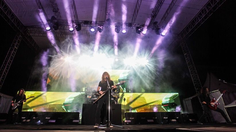 Penampilan Megadeth, Grup Rock Asal AS Guncang Kota Yogyakarta - Bagian 1