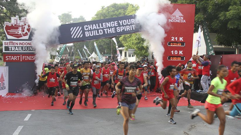 Serunya Lomba Semen Indonesia Trail Run 2018 di Area Pascatambang - Bagian 1