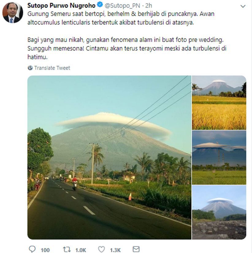 Ketika Puncak Gunung Semeru Tertutup Awan, Seperti Memakai Topi - Bagian 5