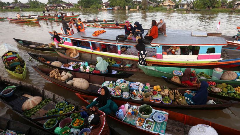 Asyiknya Berbelanja di Pasar Terapung Lok Baintan Kalimantan Selatan - Bagian 1