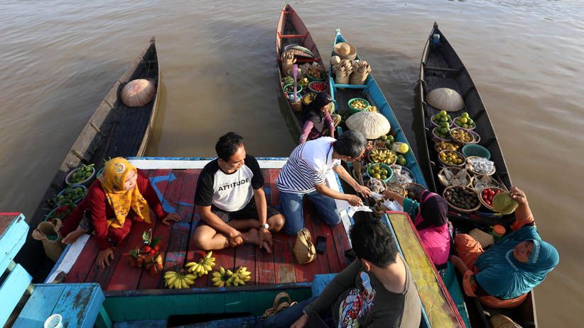 Asyiknya Berbelanja di Pasar Terapung Lok Baintan Kalimantan Selatan - Bagian 3