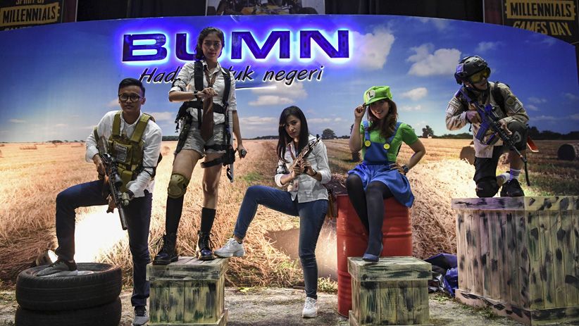 Gaya Menteri Rini Soemarno Jadi Tokoh Karakter Games PUBG - Bagian 4