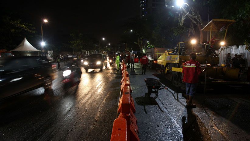 Jalan Raya Gubeng Mulai Diuji Coba - Bagian 1