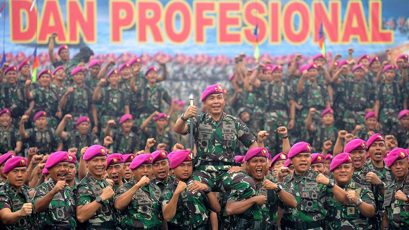 Prajurit Baret Ungu Sambut Dankormar Baru di Bhumi Marinir Karangpilang - Bagian 1